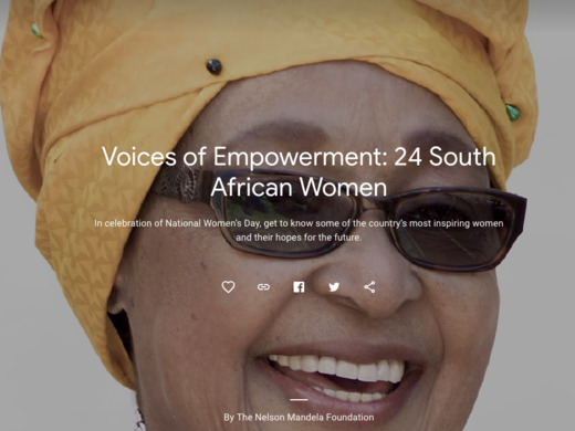 Voices of empowerment website screenshot